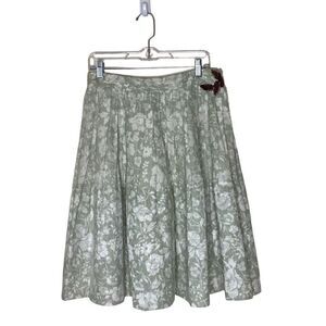 Wyeth by Todd Magill Cottagecore, Whimsical Floral Beaded Skirt Size 6